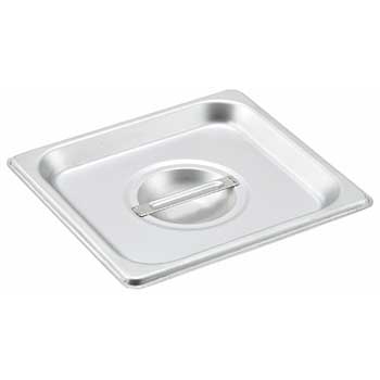 Winco&#174; S/S Steam Pan Cover, 1/6 Size, Solid