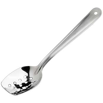 Winco Plating Spoon, Perforated, 10&quot;