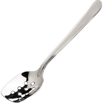 Winco Plating Spoon, Perforated, 8&quot;