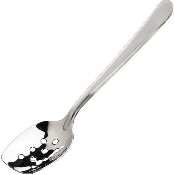 Winco Preforated Plating Spoon, 8&quot;, Stainless Steeel