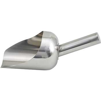 Winco 2 Quart Stainless Steel Utility Scoop