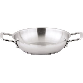 Winco Omelet Pan, 8&quot; Dia, Stainless Steel