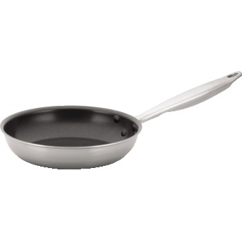 Winco Tri-Gen Tri-Ply Non-Stick Fry Pan, 8&quot; Dia, Stainless Steel