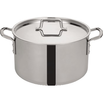 Winco Tri-Gen™ Tri-Ply Stainless Steel Stock Pot with Cover, 16 qt.