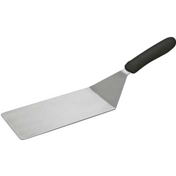 Winco Turner with Offset Black Handle, 8&quot; x 4&quot; Blade