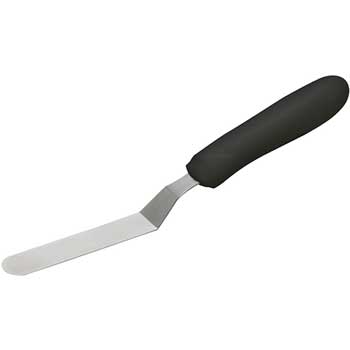 Winco Spatula with Offset Black Handle, 3 1/2&quot; x 3/4&quot; Blade