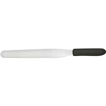 Winco Bakery Spatula, 10&quot; x 1 3/8&quot;, Black