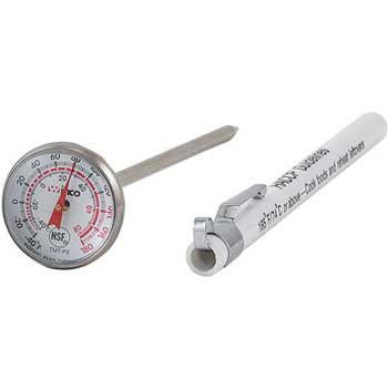 Winco Pocket Test Thermometer,1&quot; Dial Face, 5&quot; Probe Length