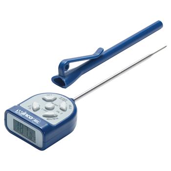 Winco Waterproof Digital Thermometer, 1&quot; Display, -40&#176;F to 500&#176;F, Blue/Gray