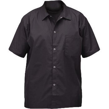 Winco Chef Shirt, Black, Large