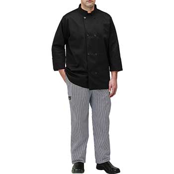 Winco Chef Jacket, Black, 2XL