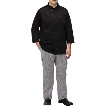 Winco Chef Jacket, Black, Large