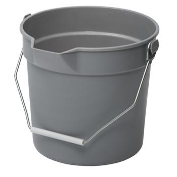 Winco Utility Pail, 10 Quart, Gray