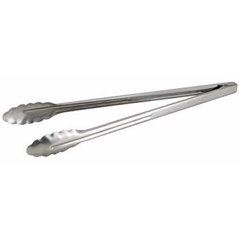 Winco 16&quot; S/S Utility Tong, Extra Heavyweight, 1.2mm