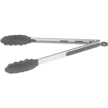 Winco&#174; 12&quot; S/S Utility Tong, silicone Tips, Lock Clip&quot;