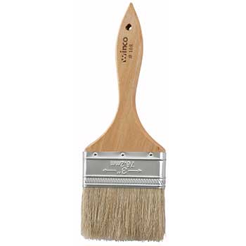 Winco Pastry Brush, Boar Bristle, 3&quot; Wide