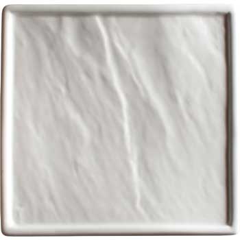 Winco Calacatta™ Creamy White Square Porcelain Platter, 6 7/8&quot;, 25/CS