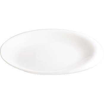 Winco Ocea™ Creamy White Porcelain Oval Plate, 14&quot;, 12/CS