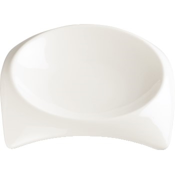 Winco Carzola™ Bright White Porcelain Square Deep Bowl, 6 1/4&quot;, 36/ CS