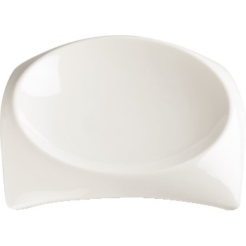 Winco Carzola™ Bright White Porcelain Square Deep Bowl, 7 3/4&quot;, 24/CS