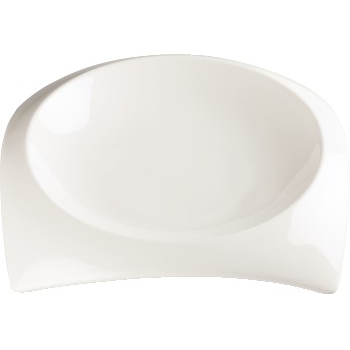 Winco Carzola™ Bright White Porcelain Square Deep Bowl, 10&quot;, 12/CS