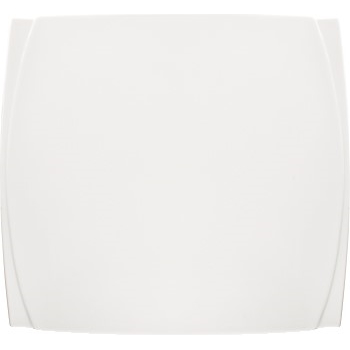 Winco Bettini™ Bright White Porcelain Square Plate, 14&quot;, 6/CS