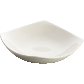 Winco Lera™ Bright White Porcelain Square Plate, 5 1/4&quot;&quot;, 36 /CS