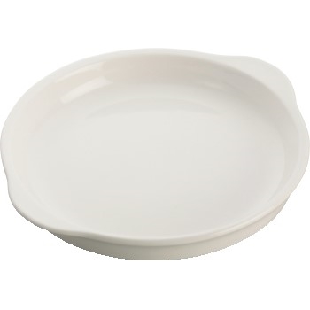 Winco Edessa™ Bright White Porcelain Round Dish, 8 3/4&quot;, 24 /CS