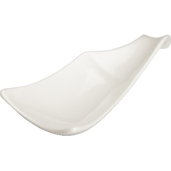 Winco Mescalore™ Bright White Porcelain Mini Long Plate , 5 1/2&quot; x 2 1/2&quot;, 36 /CS