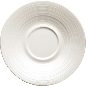 Winco 6&quot; Zendo Porcelain Saucer, Bright White, 36/CS