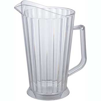 Winco Beer Pitcher, 60 oz, Polycarbonate, Clear