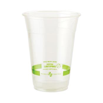 World Centric Clear Cold Cups, 20 oz, Clear, 1,000/Carton