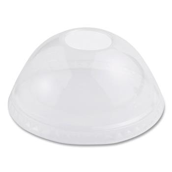 World Centric Ingeo PLA Clear Cold Cup Lids, Dome Lid, Fits 9-24 oz Cups, 1,000/CT