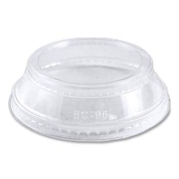 World Centric Ingeo PLA Clear Cold Cup Lids, Dome Lid, Fits 2 oz Portion Cup and 9-24 oz Cups, 1,000/CT