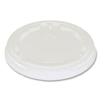 World Centric Fiber Cup Lids, 3.1&quot; Diameter x 0.4, Clear, 1,000/Carton