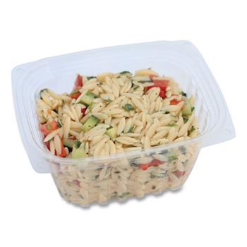 World Centric PLA Rectangular Deli Containers, 16 oz, 4.8 x 5.9 x 2.8, Clear, 900/CT