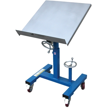 Vestil Mobile Tilting Work Table, 300 lb. Capacity, 24&quot; x 24&quot;, 31 3/4&quot; to 42&quot; Height Range