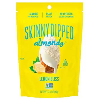 SkinnyDipped Yogurt Covered Almonds, Lemon Bliss, 3.5 oz, 10 Bags/Case