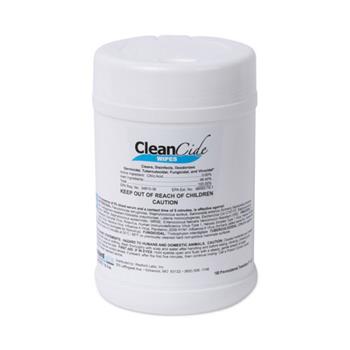 Wexford Labs CleanCide Disinfecting Wipes, Fresh Scent, 6.5 x 6, 160/Canister