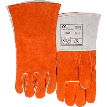 Weldas Cotton Lined Stick Welding Glove, Russet Color
