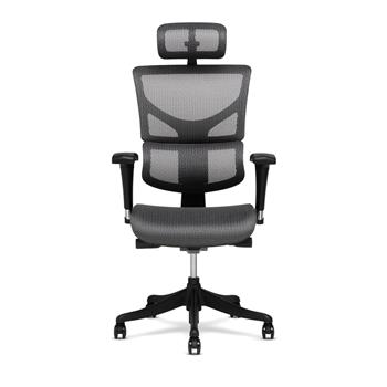 X-Chair X1 Elemax Cooling Heating and Massage Task Chair with Headrest, Grey