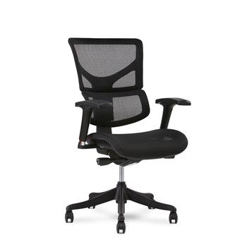 X-Chair X1 HMT Heating and Massage Task Chair, Black