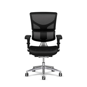 X-Chair X2 Mesh Management Chair, Wide Seat, Black