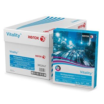 Xerox Vitality Pastel Multipurpose Paper, 20 lb, 8.5&quot; x 11&quot;, Blue, 500 Sheets/Ream