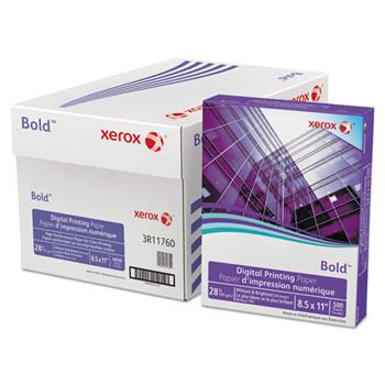 Xerox Bold Digital Printing Paper, 98 Bright, 28 lb, 8.5&quot; x 11&quot;, White, 500 Sheets/Ream
