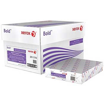 Xerox Bold Cover Stock, 98 Bright, 80 lb, 8.5&quot; x 11&quot;, White, 250 Sheets/Ream, 8 Reams/Carton