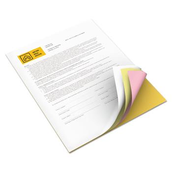 Xerox Multipurpose Carbonless Paper, 4-Part Reverse, 8.5&quot; x 11&quot;, Goldenrod/Pink/Canary/White, 1250 Sheets/Carton