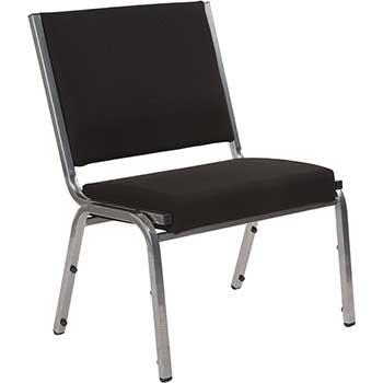Flash Furniture HERCULES Series Antimicrobial Bariatric Medical Reception Chair, 1500 lb. Rated, Fabric, Black