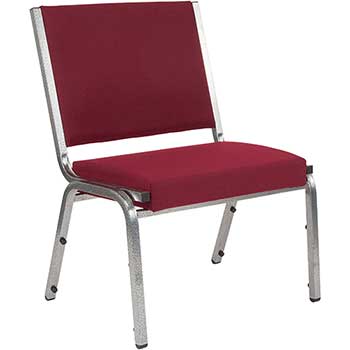Flash Furniture HERCULES Series Antimicrobial Bariatric Medical Reception Chair, 1500 lb. Rated, Fabric, Burgundy