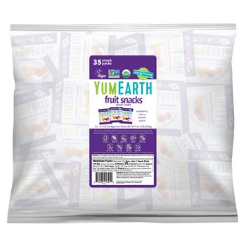 YumEarth OG Fruit Snacks, 24.5 oz, 35/Pack